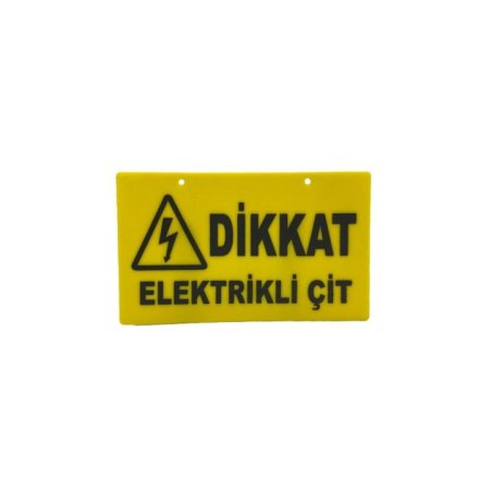 Elektrikli Çit Uyarı Levhası
