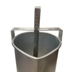 Farmena - Kaliteli 20 Litre Süt Ölçer Kovası Aluminyum (Ölçek)