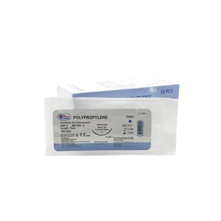 Emilemeyen POLYPROPYLENE İPLİK USP 3/0 24 MM KESKİN 3/8 75 CM 12'li Paket
