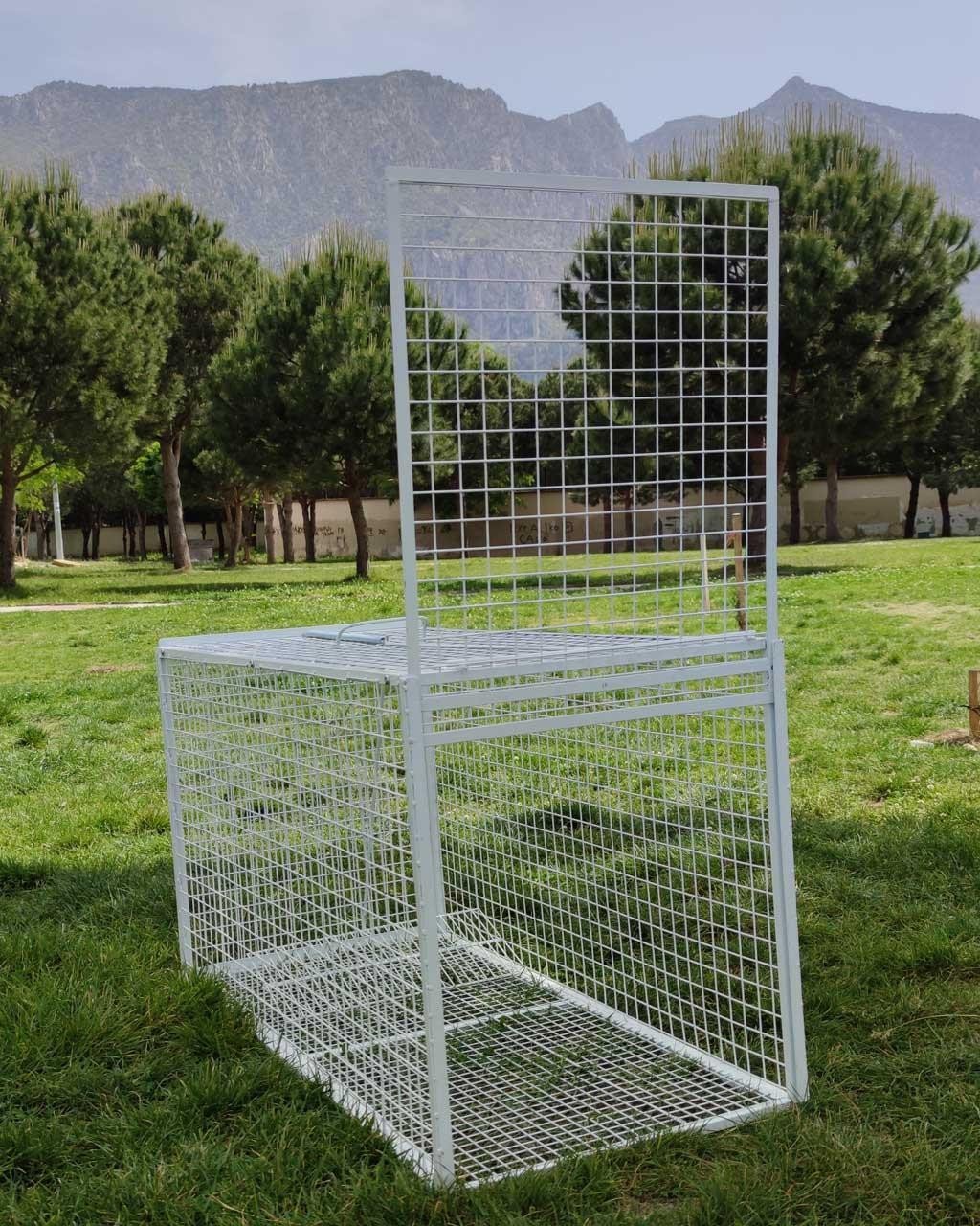 Yakalama Tuzağı Köpek Kapanı 120 cm Galvaniz Yakalama Tuzağı Köpek Kapanı 120 cm Galvaniz
