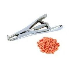 Metal Elastratör Pensi + 500 Adet Lastik