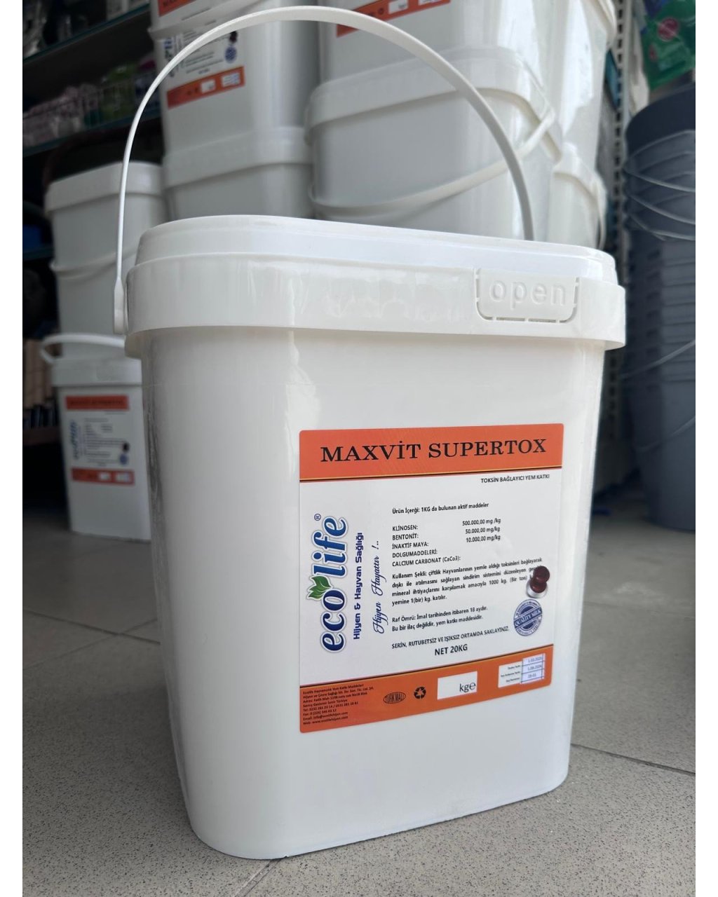 Toksin Bağlayıcı Kova 20 kg