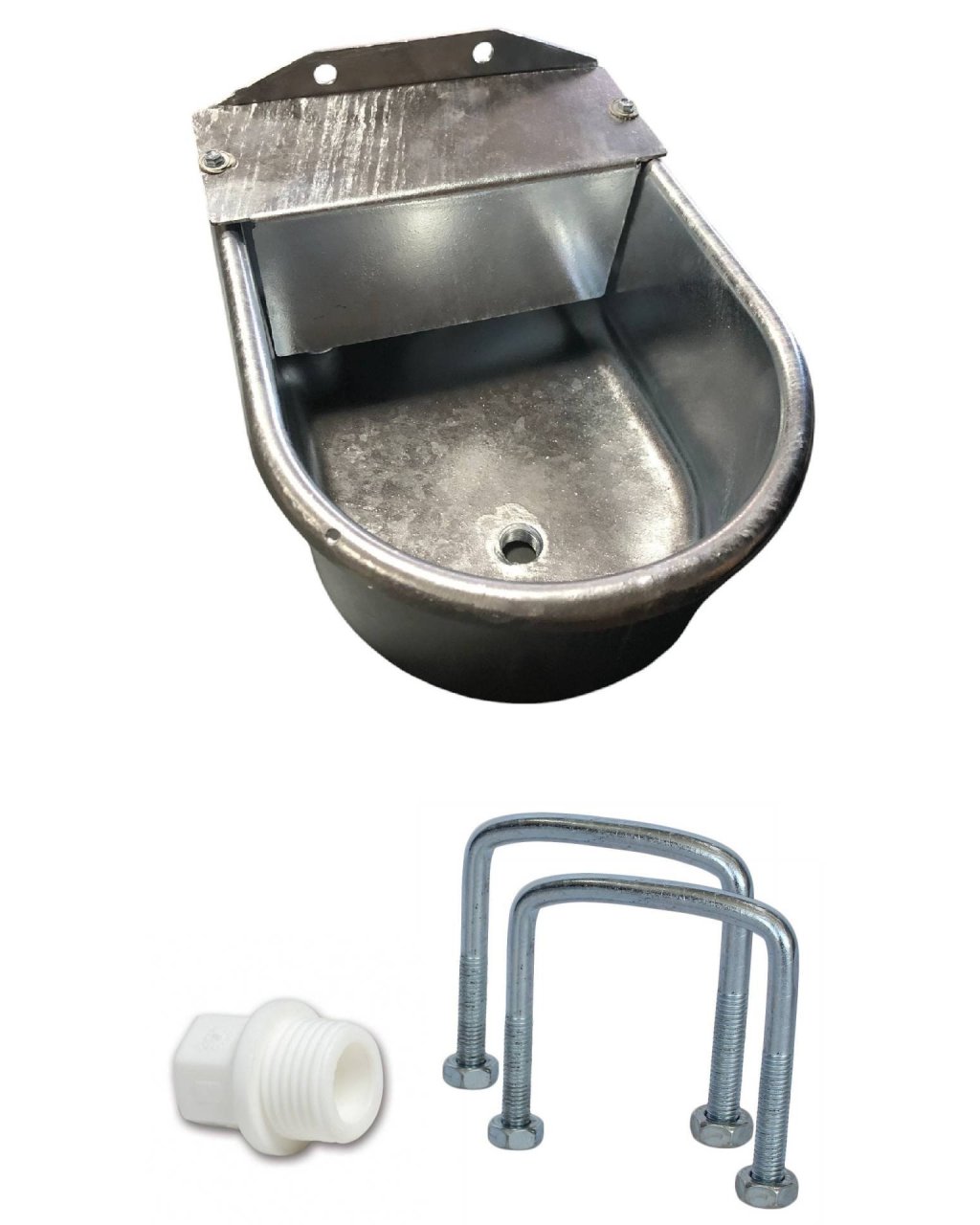 Galvanizli 5 Litre Şamandıralı Metal Hayvan Suluğu