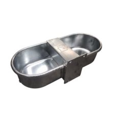 Galvanizli 9 Litre Şamandıralı İkili Metal Hayvan Suluğu