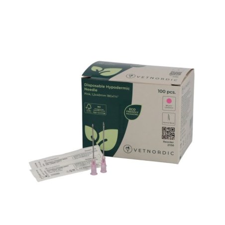 Enjektör İğnesi (18G X 1½) 1,2X40 mm (100 Adet) Pembe