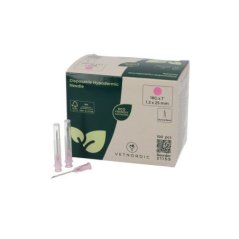 Enjektör İğnesi (18G X 1) 1,2X25 mm (100 Adet) Pembe