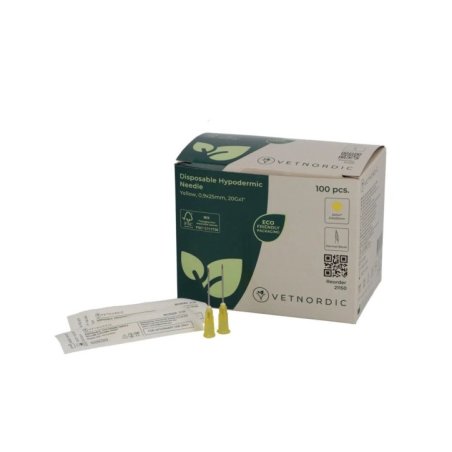 Enjektör İğnesi (20G X 1) 0,9X25 mm (100 Adet) Sarı
