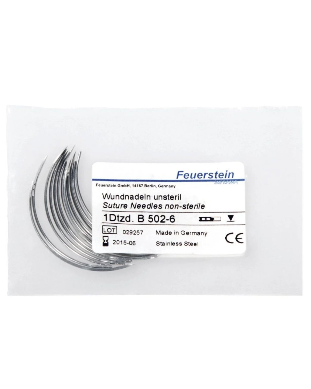 Feuerstein Sütür İğnesi Spring Eye 3/8 Keskin 50 mm (12 Adet) Feuerstein Sütür İğnesi Spring Eye 3/8 Keskin 50 mm (12 Adet)