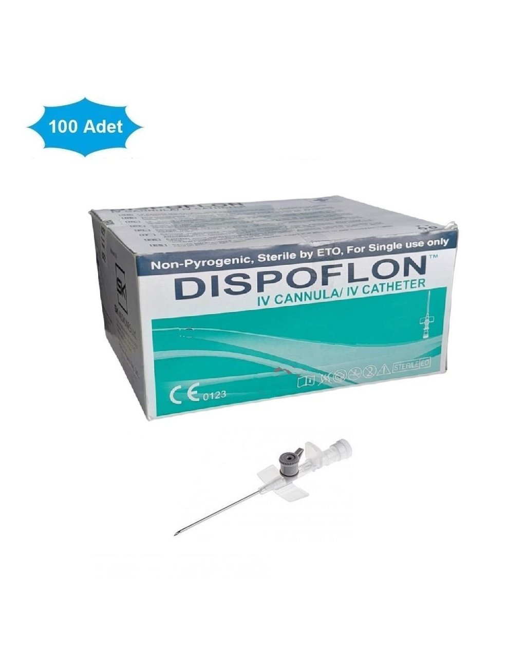 Dispoflon İntraket IV Kanül 16G (1.8x45 mm) Gri 100'lü Paket Dispoflon İntraket IV Kanül 16G (1.8x45 mm) Gri 100'lü Paket