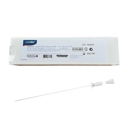 Curavet Steril Kedi İdrar Sondası 1.3x130 mm Mandrenli ( 12'li Paket )