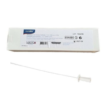 Curavet Steril Kedi İdrar Sondası 1.3x130 mm Mandrensiz ( 12'li Paket )