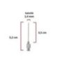 Çelik Enjektör İğnesi (17Gx1⅜) 1.4 mm çap, 3.5 cm uzunluk