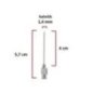 Çelik Enjektör İğnesi (17Gx1½) 1.4 mm çap, 4 cm uzunluk Çelik Enjektör İğnesi (17Gx1½) 1.4 mm çap, 4 cm uzunluk