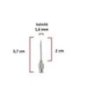Çelik Enjektör İğnesi (16Gx3/4) 1.6 mm çap, 2 cm uzunluk