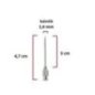 Çelik Enjektör İğnesi (16Gx1¼) 1.6 mm çap, 3 cm uzunluk
