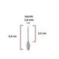 Çelik Enjektör İğnesi (15Gx1) 1.8 mm çap, 2.5 cm uzunluk