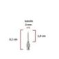 Çelik Enjektör İğnesi (14Gx1/2) 2 mm çap, 1.3 cm uzunluk Çelik Enjektör İğnesi (14Gx1/2) 2 mm çap, 1.3 cm uzunluk