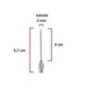 Çelik Enjektör İğnesi (14Gx1½) 2 mm çap, 4 cm uzunluk Çelik Enjektör İğnesi (14Gx1½) 2 mm çap, 4 cm uzunluk