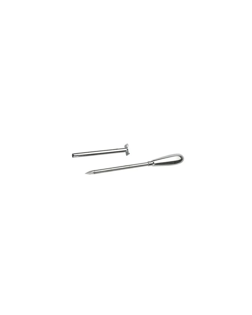 Trokar 9 cm Krom Kaplamalı Metal Kulplu