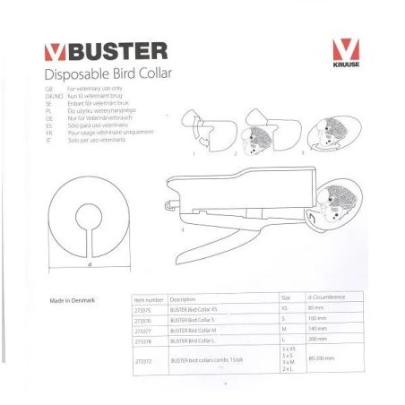 Kruuse Buster Kuş Yakalığı 100 mm Small | Modernciftlik