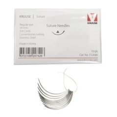 Sütür İğnesi. Regular Eye. 3/8. Keskin. 39 mm. 10/pk
