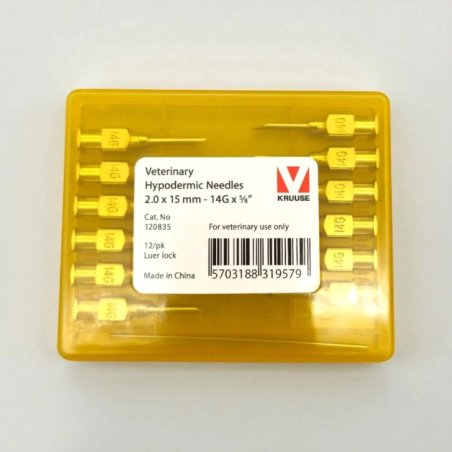 Enjektör İğnesi (14Gx5/8) 2.0 x 15 mm (12 Adet)