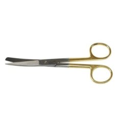 Kruuse Veteriner Makas 14 cm K/S Eğri Hard Metal ürün görseli