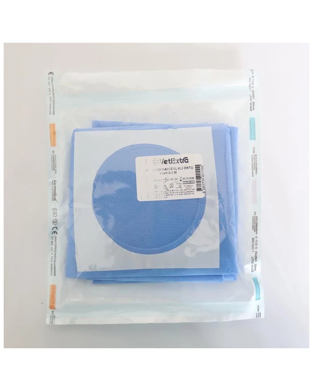 Steril Cerrahi Delikli Serviyet Örtüsü 90*100 CM (35 GR SMS Kumaş Delik Çapı 9 CM) Steril Cerrahi Delikli Serviyet Örtüsü 90*100 CM (35 GR SMS Kumaş Delik Çapı 9 CM)