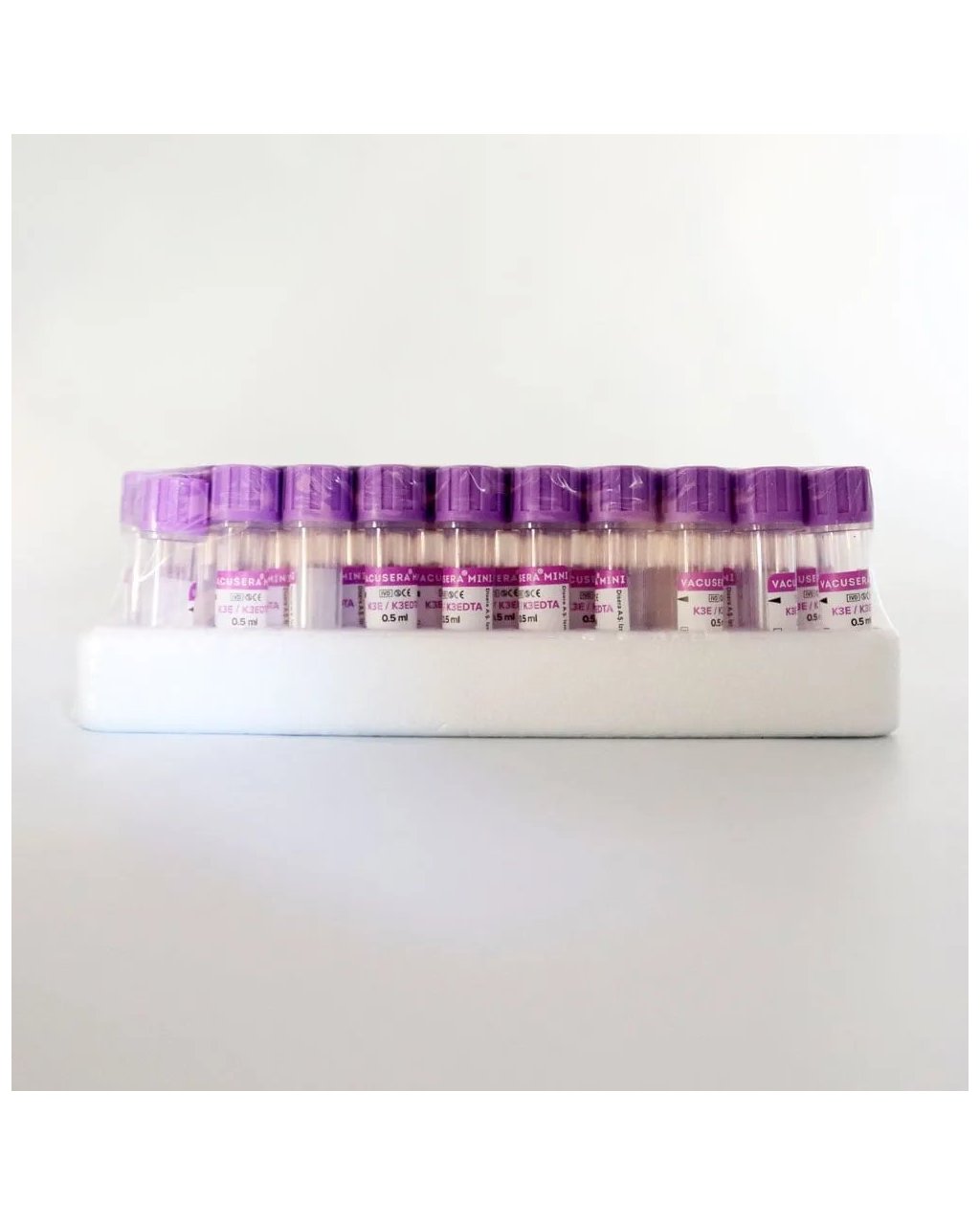 K3 Edtalı Tüp 0,5 ML (Pediatrik) (Mor Kapak) 50'li Paket