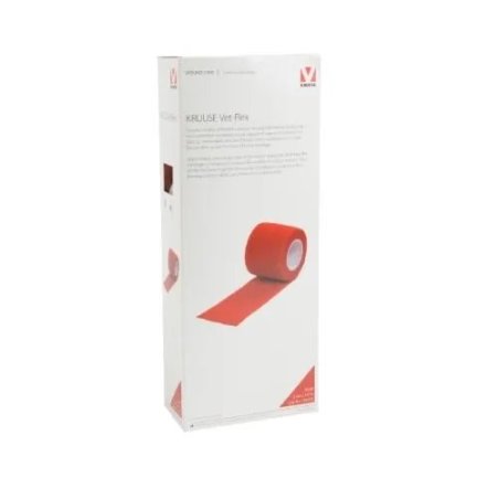 Kruuse Vet-Flex Yapışkanlı Cohesive Bandaj Kırmızı 5 cm x 4.5 metre